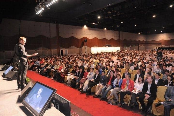 Trading and Investing Summit from stage